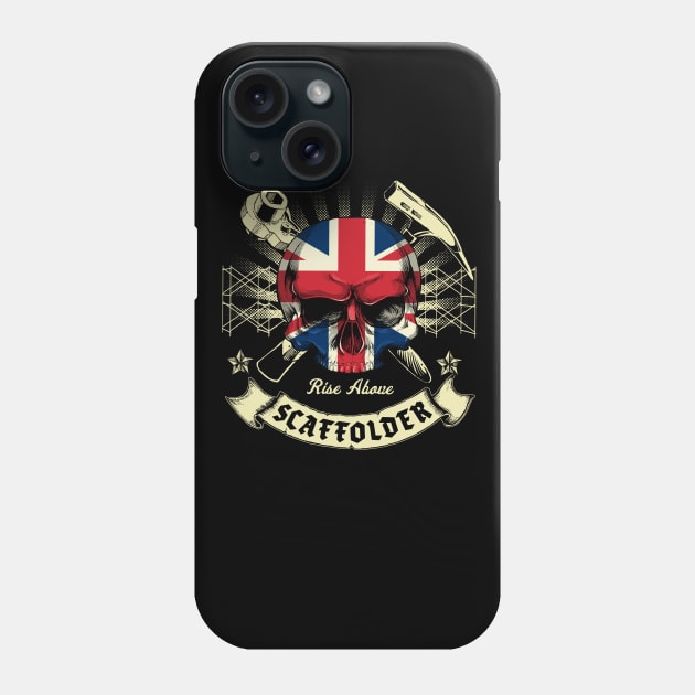 British Scaffolder Trade Logo Phone Case by Black Tee Inc