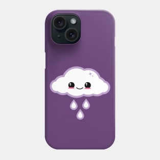 Purple Kawaii Cloud Phone Case