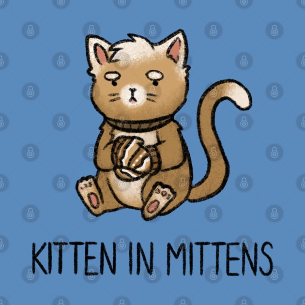 Kitten in Mittens by drawforpun