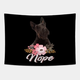 Highland Heritage Terrier Dog NOPE, Tee Triumph for Dog Lovers Tapestry