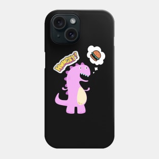 cute hungry dinosaur Phone Case