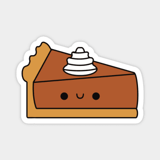 Cute Kawaii Pumpkin Pie Slice Magnet