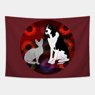 Sphinx and Dog Tapestry