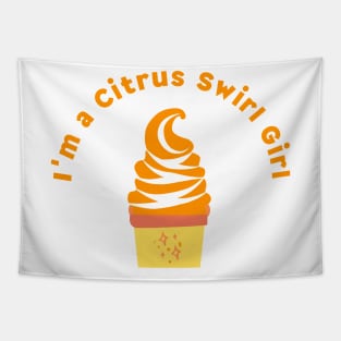 Citrus Swirl Girl Tapestry