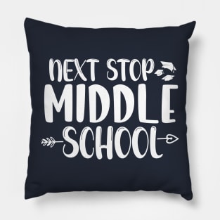 Next Stop Middle School Pillow