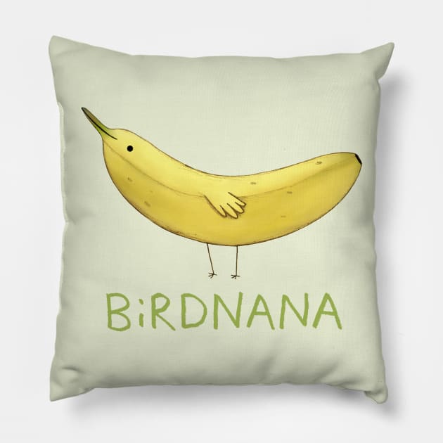 Birdnana Pillow by Sophie Corrigan