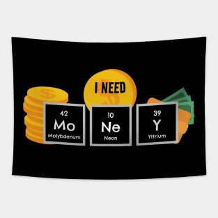 I Need Money Chemistry Periodic Table Tapestry