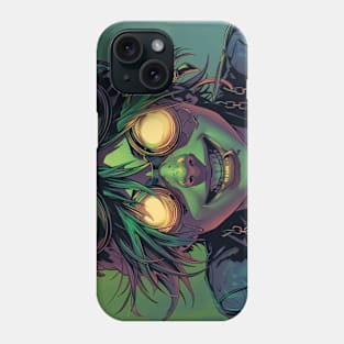 Psychedelic Steampunk Aviator in Glasses Phone Case