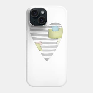 Heart Print Phone Case