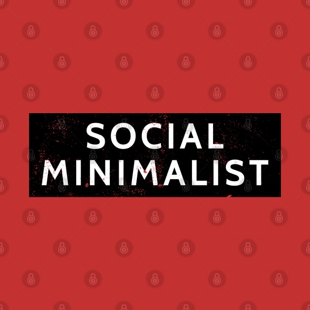Social Minimalist Graphic Designer Introvert Humor by Commykaze