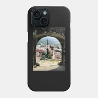 Bruck an der Mur through the Gates of a Castle Phone Case