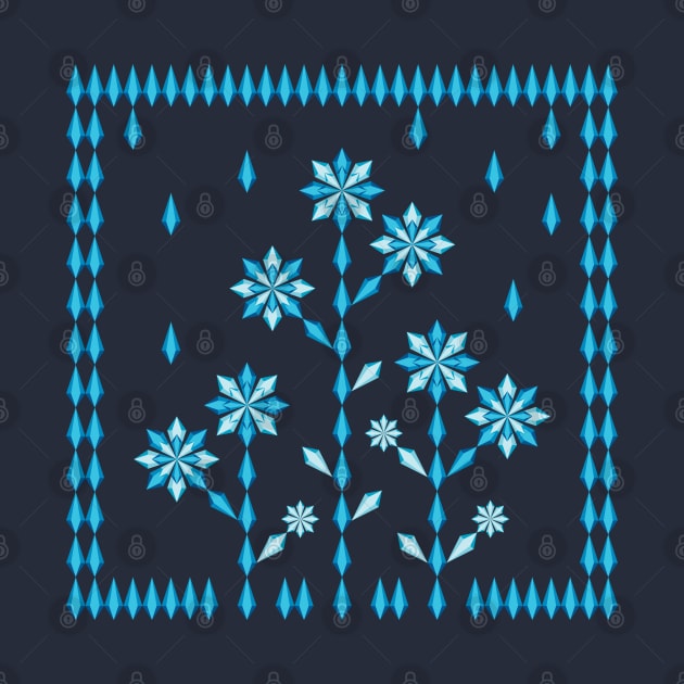 Winter flower garden, version three by kindsouldesign