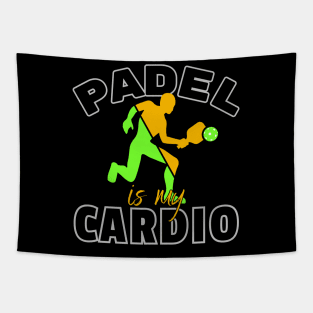 Padel is my Cardio-Funny Padel Tennis Tapestry