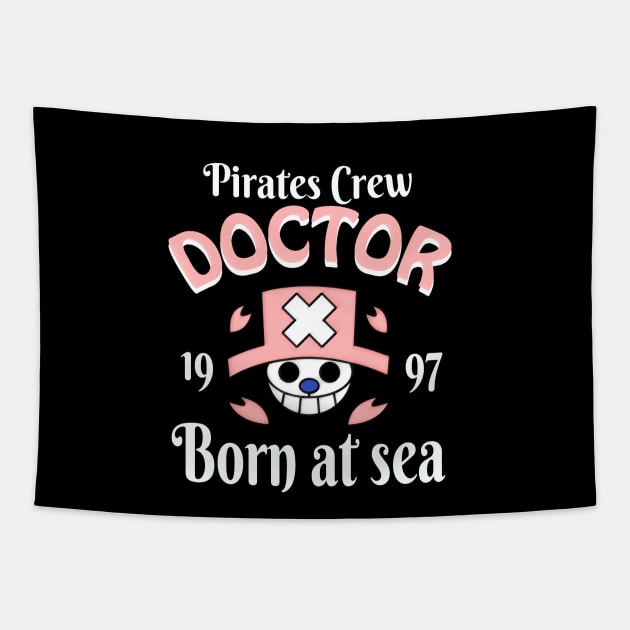 Pirates Doctor tee Tapestry by leekuno