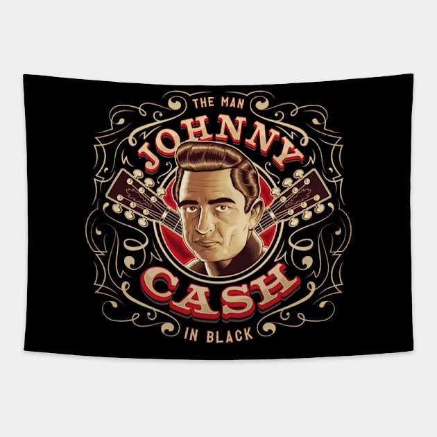 Cash in black Tapestry by Hunt and Hook