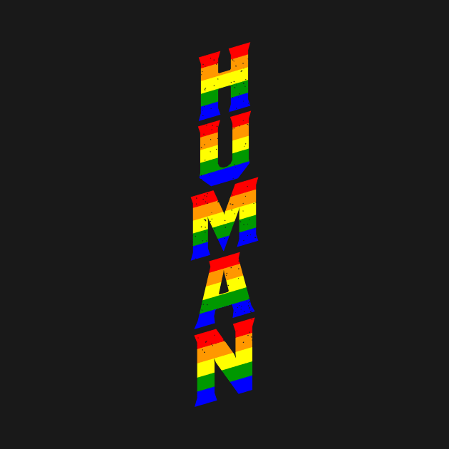 HUMAN Rainbow I LGBT Pride Awareness by holger.brandt