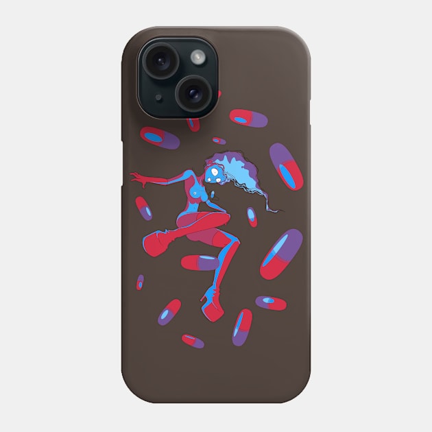 Psycho Drugs Girl Phone Case by ariverrr