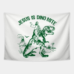 jesus dino mite Tapestry