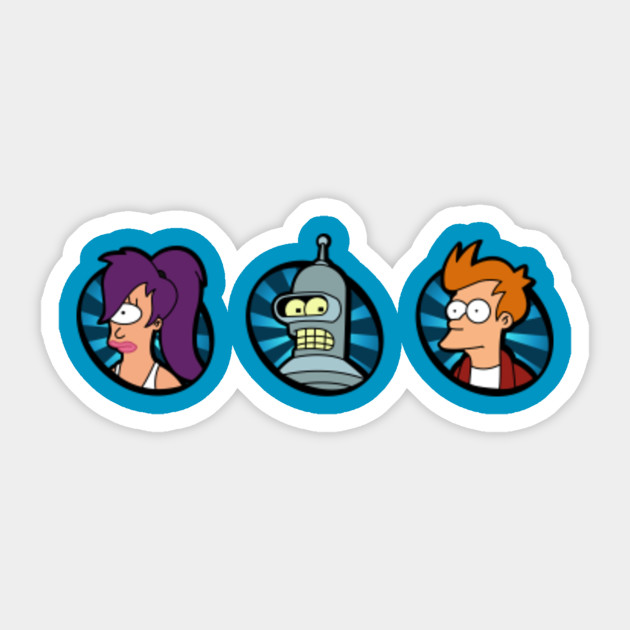 Futurama The Heroes Futurama Sticker Teepublic Au