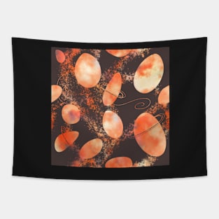 Blazeteroids - fiery asteroids Tapestry