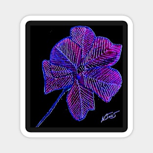 Purple Flower Magnet