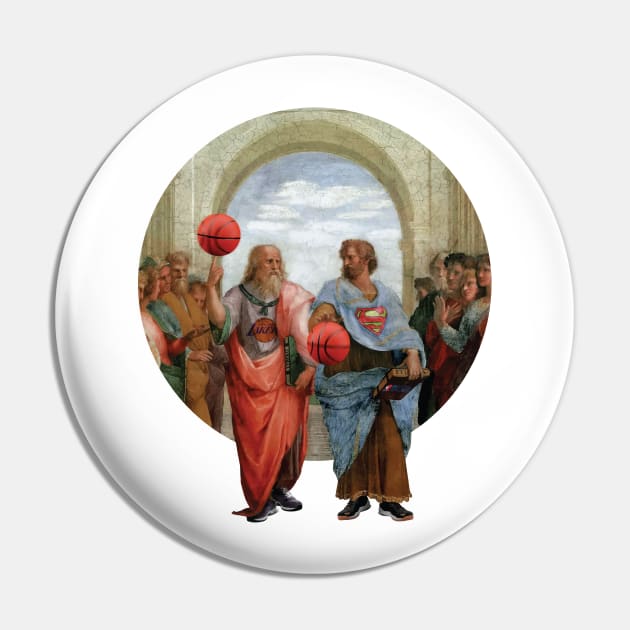 Basketball - Platon and Aristoteles Pin by hayatininevreni