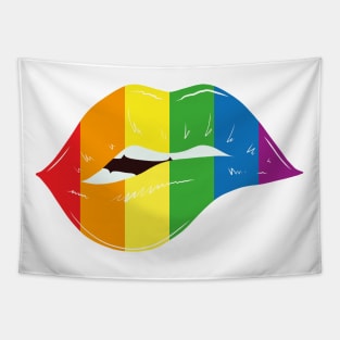 Pride lips Tapestry