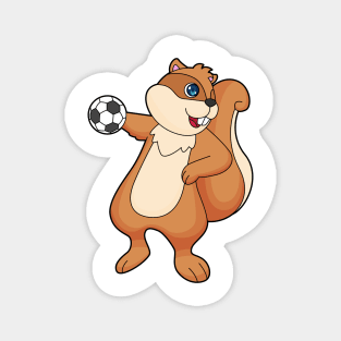 Squirrel Handball player Handball Magnet