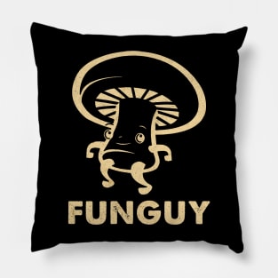 Funguy Funny Mushroom Fungi Pillow