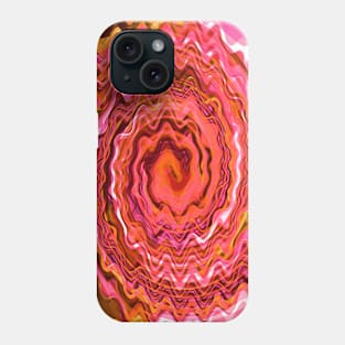 Pink Groovy Swirl Abstract Art Phone Case