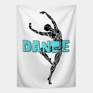 Dance Sport Dancer Silhouette Artwork Tapestry