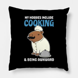 My hobbies include Cooking and being awkward cartoon Capybara Pillow