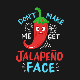 Red Chili Pepper Spicy Jalapeño Face T-Shirt