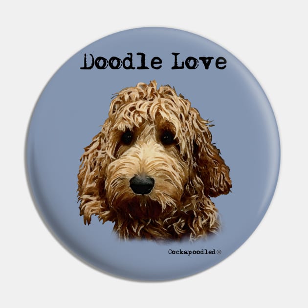 Doodle Dog Love Pin by WoofnDoodle 