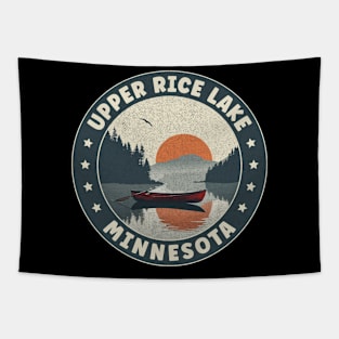 Upper Rice Lake Minnesota Sunset Tapestry