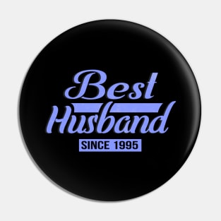 'Best Husband Since 1995' Sweet Wedding Anniversary Gift Pin