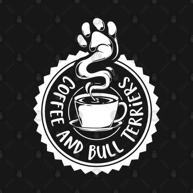 Coffee and Bull Terriers - Bull Terrier by Modern Medieval Design