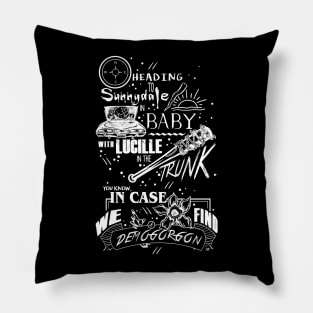 Heading To Sunnydale Fandom Motto Pillow