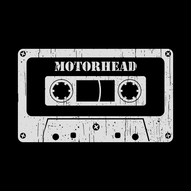 Motorhead - Vintage Cassette White by FeelgoodShirt