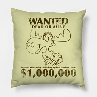 Bullwinkle Wanted Wild West Pillow