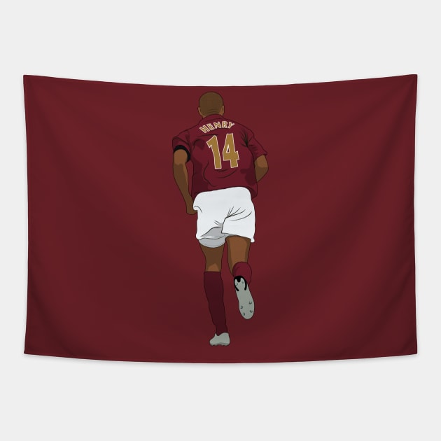 Thierry Henry 14 Tapestry by NostalgiaUltra