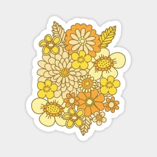 Mellow Yellow 70s Buttercups Magnet