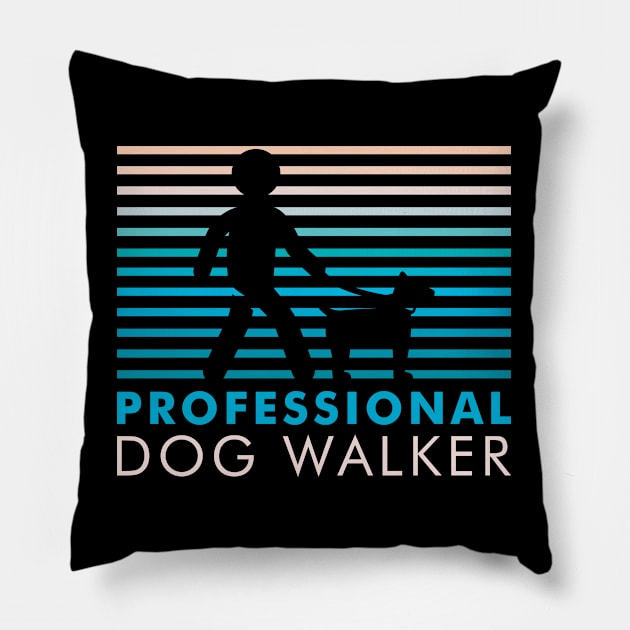 Professional Dog Walker Pillow by stardogs01
