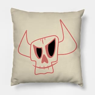 Angry skull Pillow