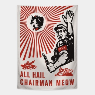 All Hail Chairman Meow Tapestry