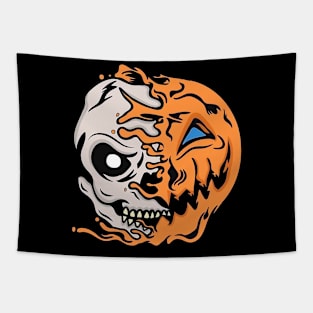Skull Head Halloween Tapestry