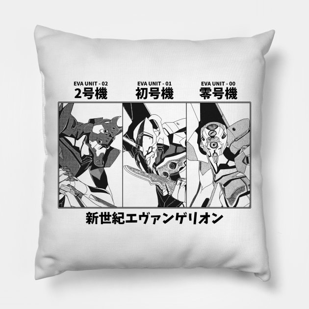 Neon Genesis Evangelion Evas Pillow by KMSbyZet