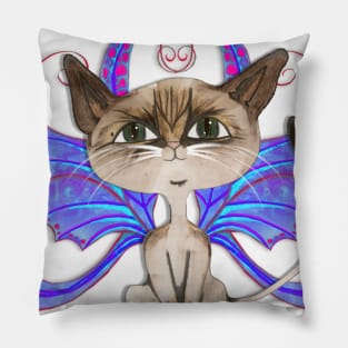 Siamese Fairy kitten Pillow