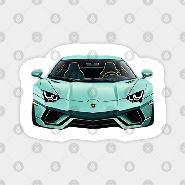 Lamborghini Aventador S victor art Magnet by Auto-apparel