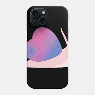 Bisexual Pride Love Heart Snail Phone Case